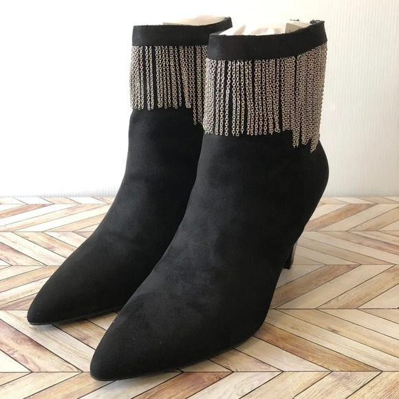 Impo Shoes - Impo Toledo II Size 8.5 M Black & Silver Boots Country Western Vaquero 80s Style